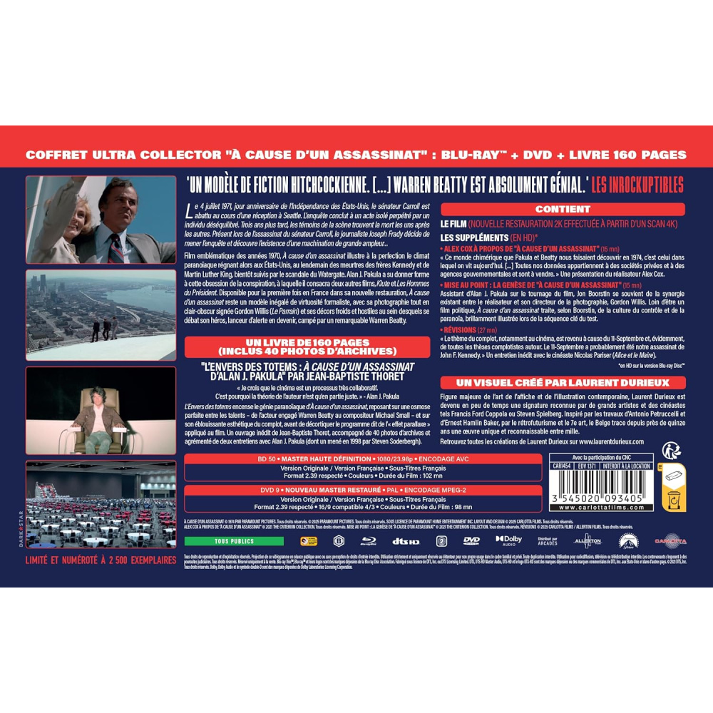 A CAUSE D'UN ASSASSINAT COFFRET ULTRA COLLECTOR