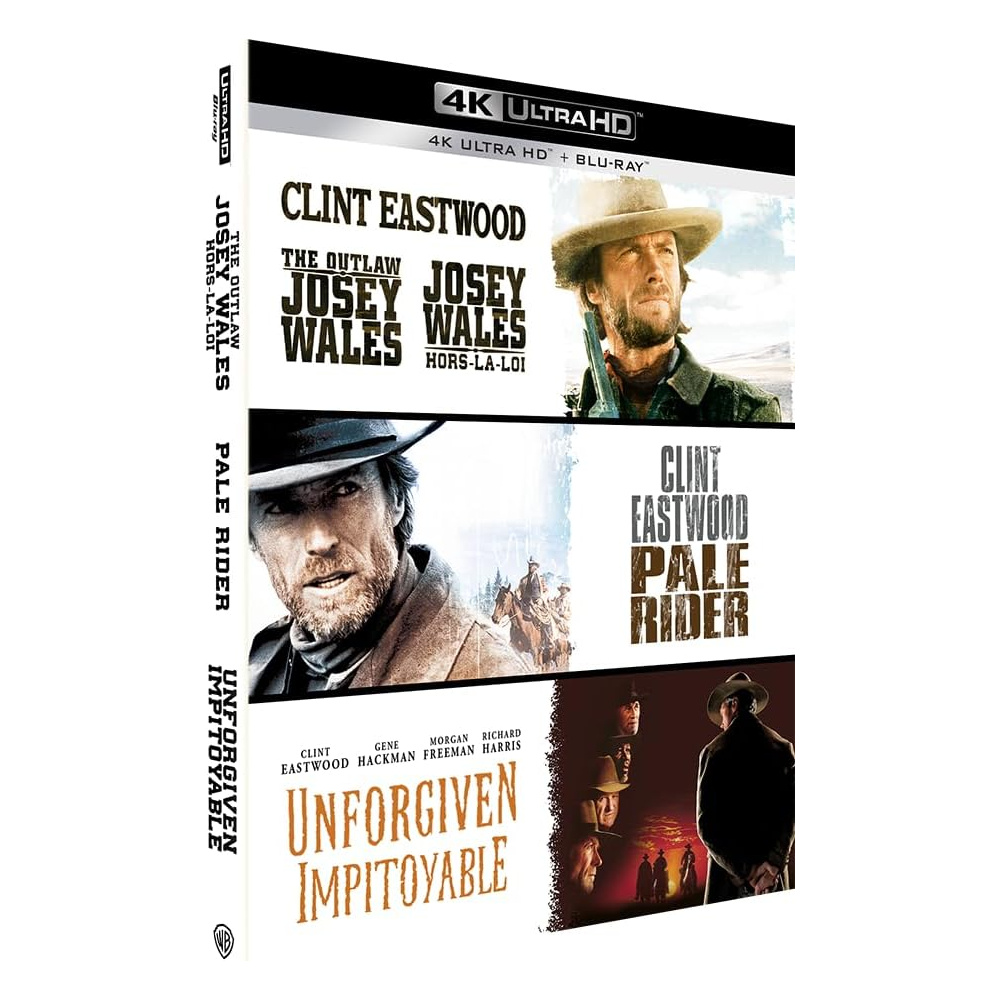 IMPITOYABLE / PALE RIDER / JOSEY WALES (ULTRA HD BLU RAY)