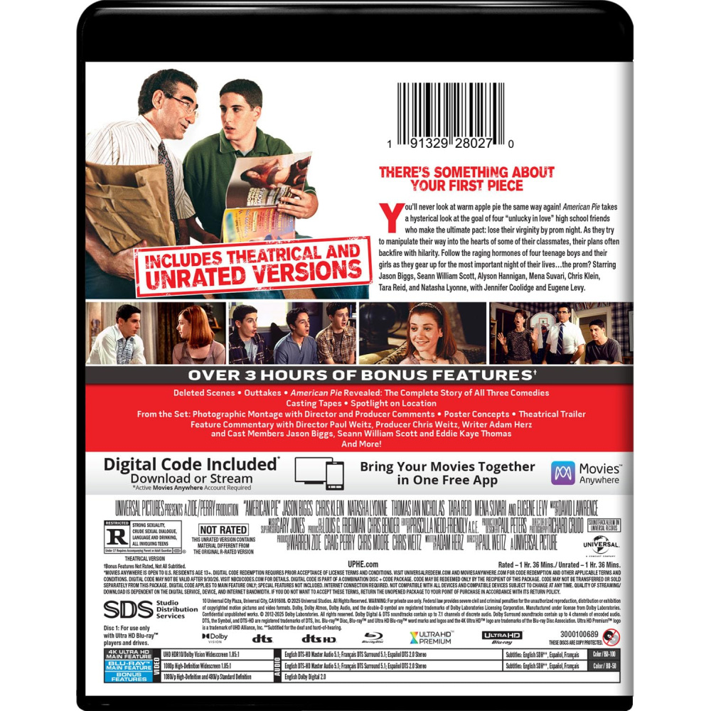 AMERICAN PIE (ULTRA HD BLU RAY)