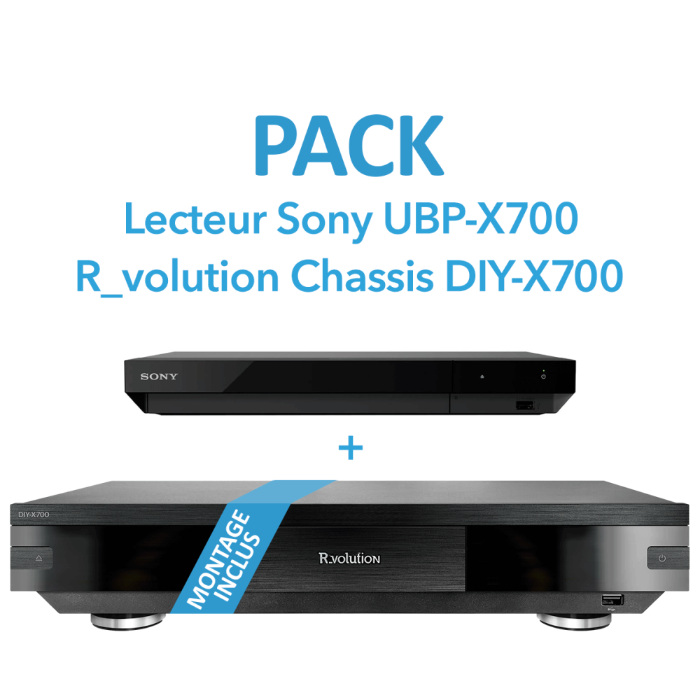 R_VOLUTION DIY-700 CHASSIS + SONY UHD BLU-RAY PLAYER UBP-X700K