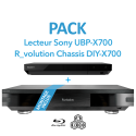 R_VOLUTION CHASSIS DIY-700 + SONY LECTEUR BLURAY UHD UBP-X700K  MULTI-REGIONS