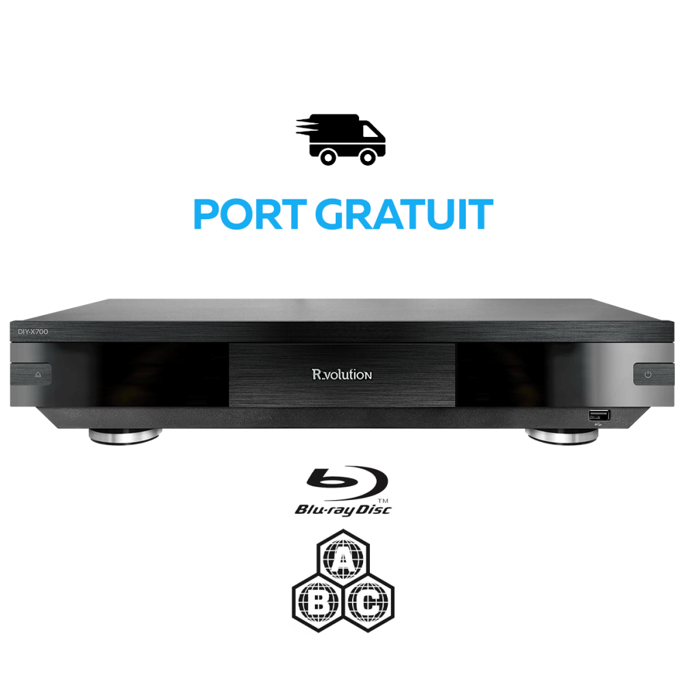 R_VOLUTION CHASSIS DIY-700 + SONY LECTEUR BLURAY UHD UBP-X700K  MULTI-REGIONS RECONDITIONNÉ
