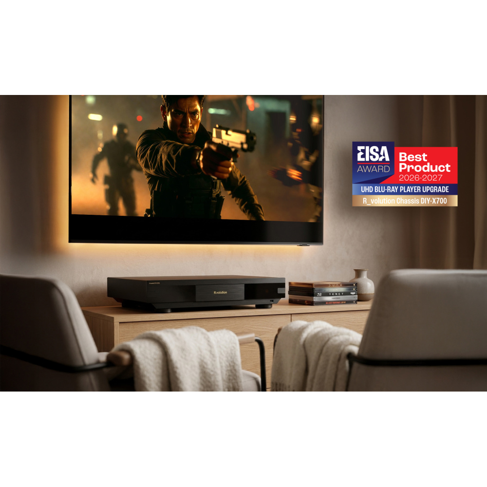 R_VOLUTION DIY-700 CHASSIS + SONY UHD BLU-RAY PLAYER UBP-X700K