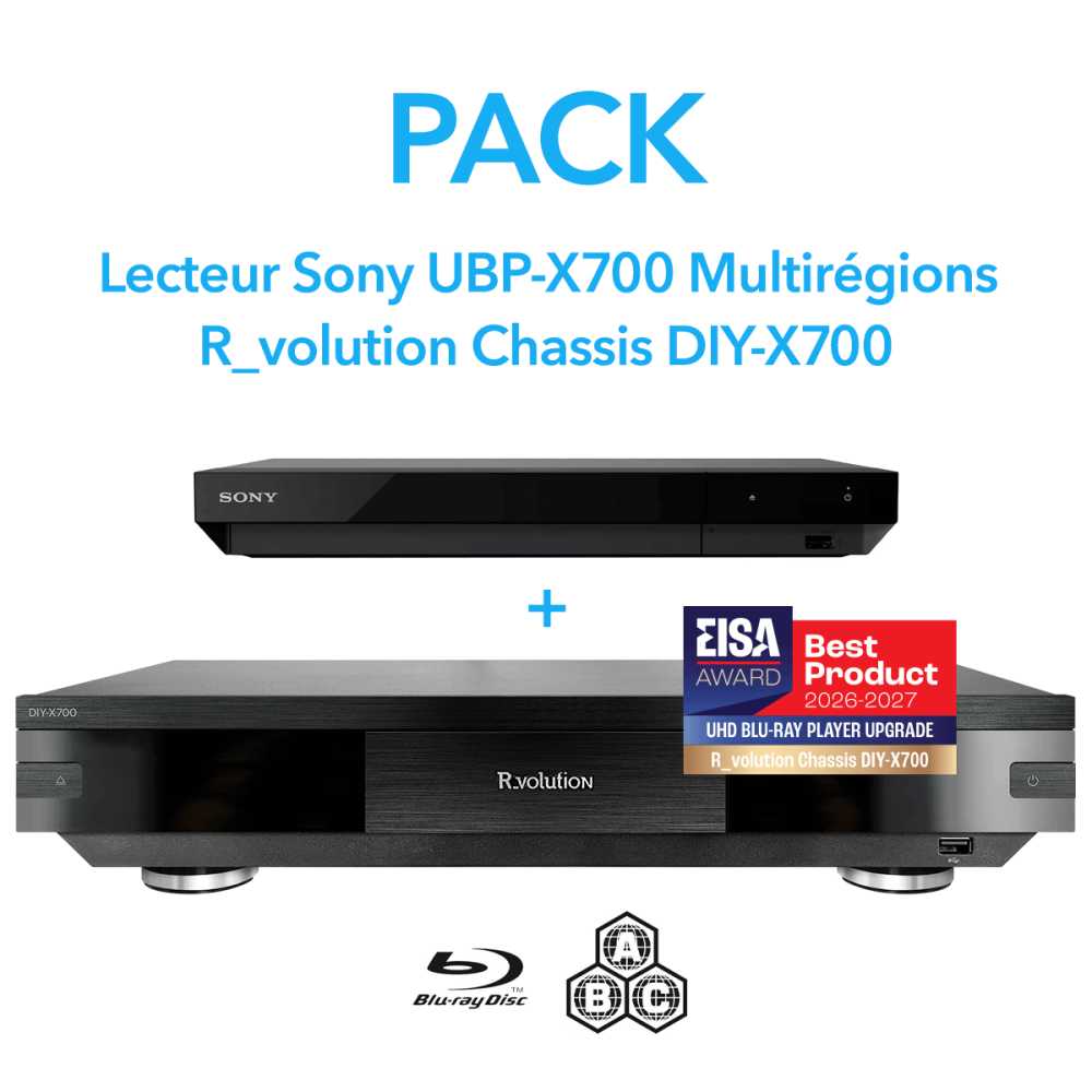 R_VOLUTION CHASSIS DIY-700 + SONY LECTEUR BLURAY UHD UBP-X700K  MULTI-REGIONS