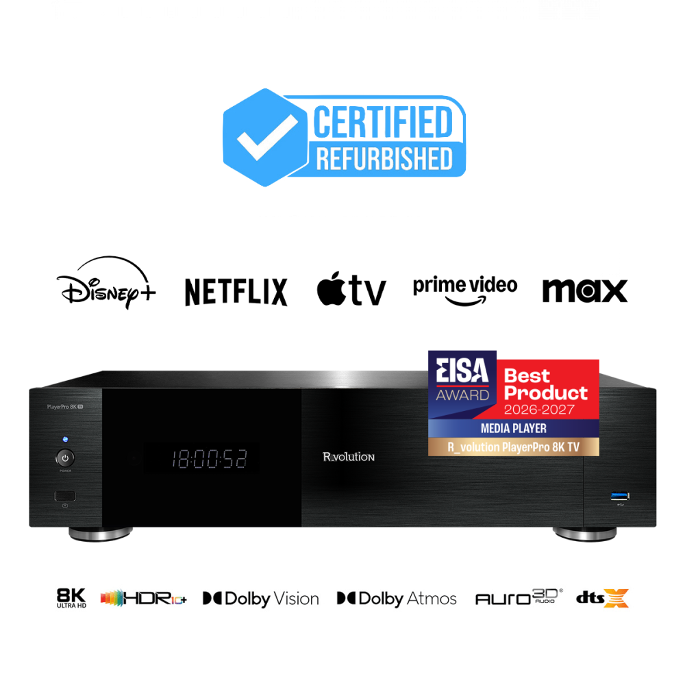 R_VOLUTION PLAYER PRO 8K TV RECONDITIONNÉ
