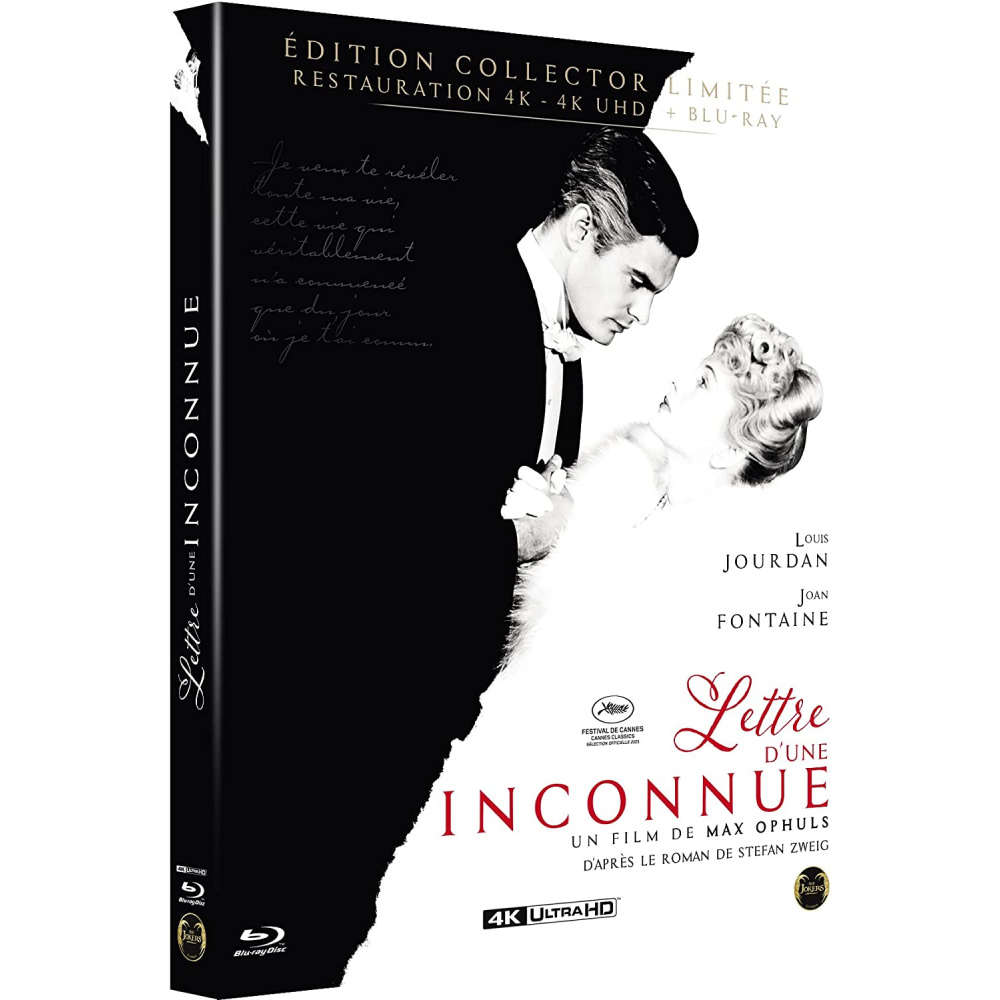 LETTRE D'UNE INCONNUE (ULTRA HD BLU RAY)